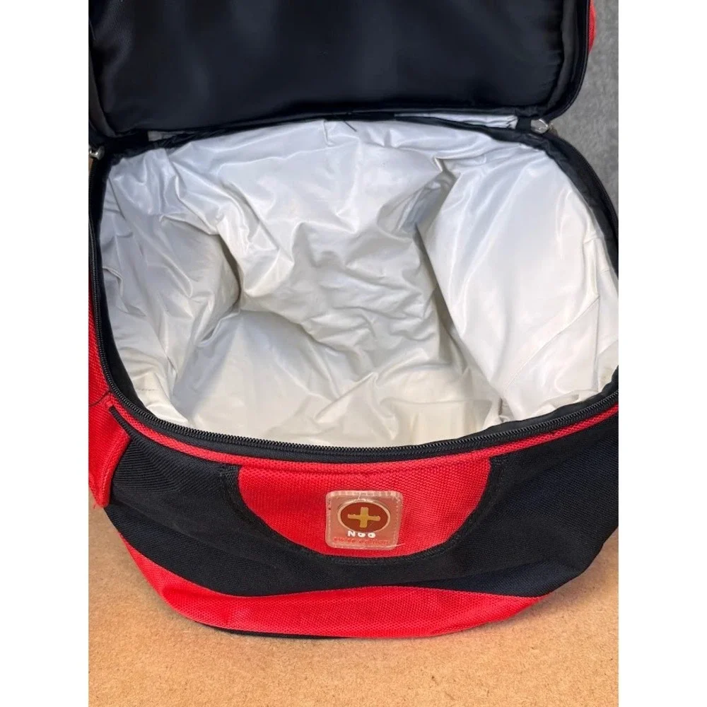 NGG Swiss Edition Insulated‎ Cooler Backpack Hiking Travel Red Black Daypack